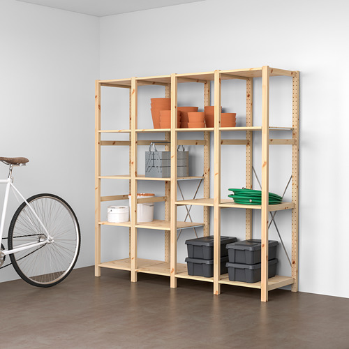 IVAR, 4 sections/shelves