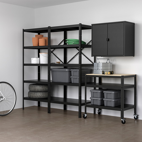 BROR, storage w shelves/cabinet/trolley