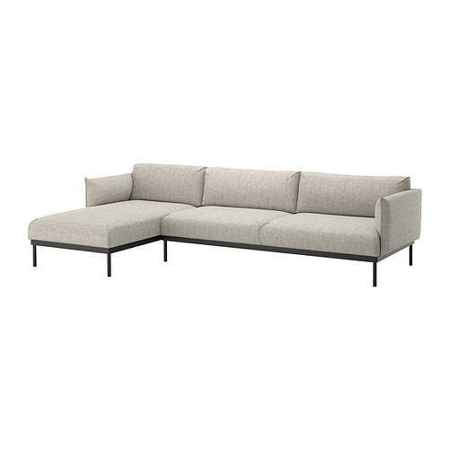 ÄPPLARYD, 4-seat sofa with chaise longue