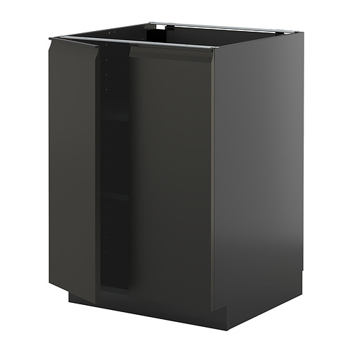 METOD base cabinet with shelves/2 doors