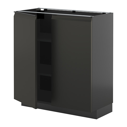 METOD base cabinet with shelves/2 doors