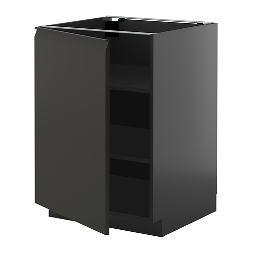 METOD base cabinet with shelves