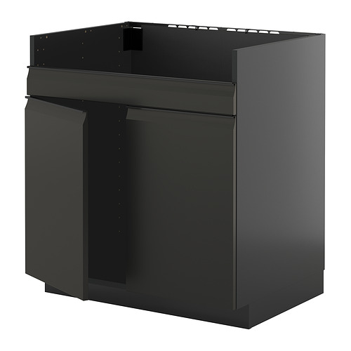 METOD base cab f HAVSEN double bowl sink