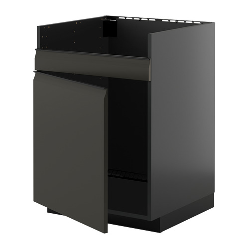 METOD base cab f HAVSEN single bowl sink
