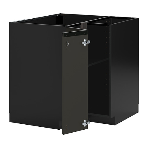 METOD corner base cabinet with shelf