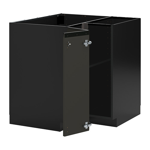 METOD corner base cabinet with shelf