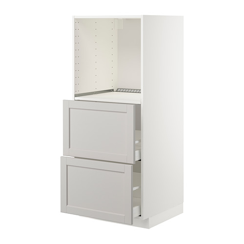 METOD/MAXIMERA high cabinet w 2 drawers for oven