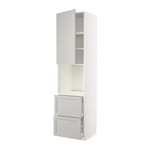 METOD/MAXIMERA high cabinet f oven+door/2 drawers