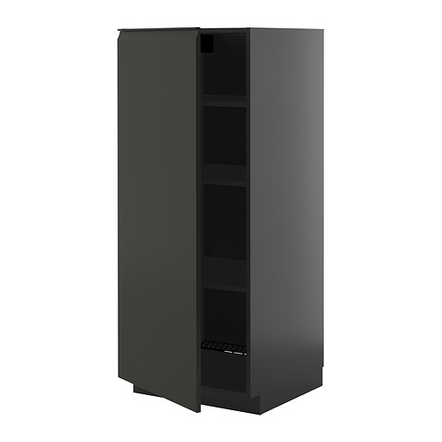 METOD, high cabinet with shelves
