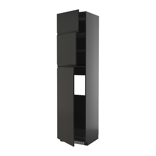 METOD high cab for fridge with 3 doors