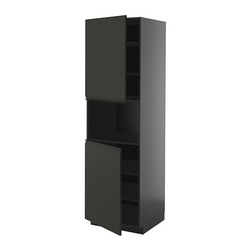 METOD high cab f micro w 2 doors/shelves