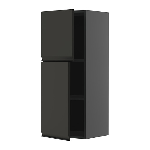 METOD wall cabinet with shelves/2 doors