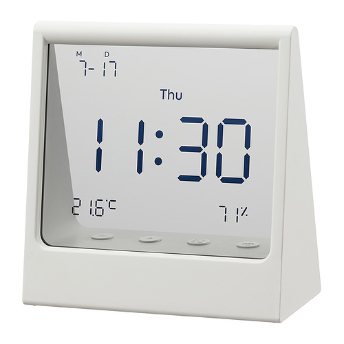 RÖDBENA, alarm clock with hygro-/thermometer