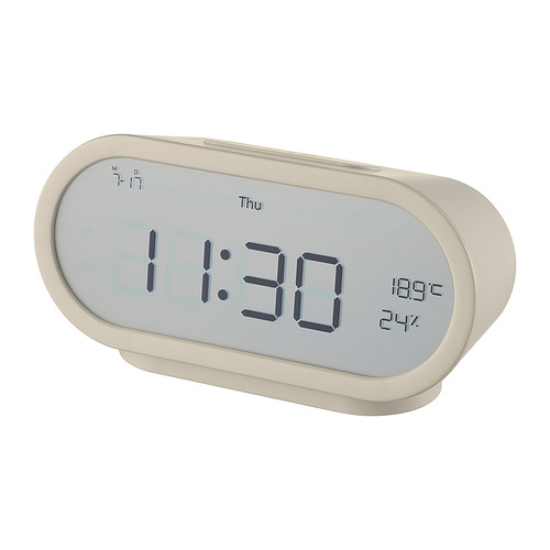 RÖDSTRÄFSE, alarm clock with hygro-/thermometer