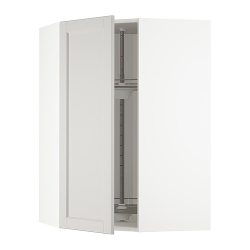 METOD corner wall cabinet with carousel