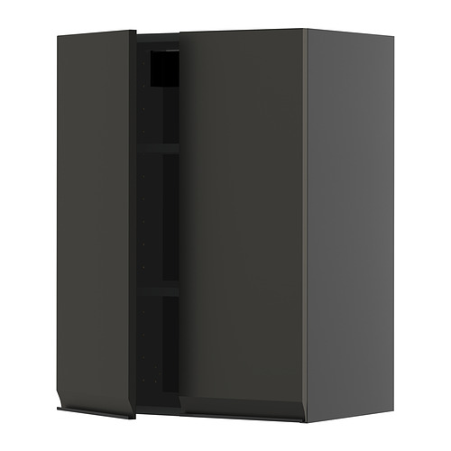 METOD wall cabinet with shelves/2 doors