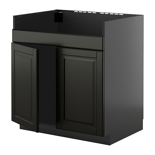 METOD base cab f HAVSEN double bowl sink