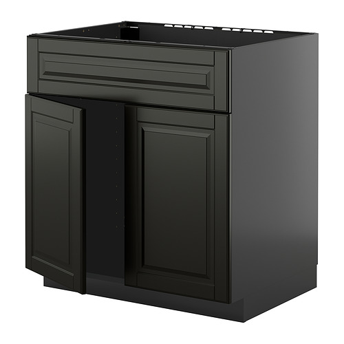 METOD base cabinet f sink w 2 doors/front