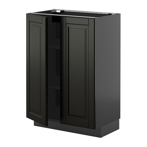 METOD base cabinet with shelves/2 doors
