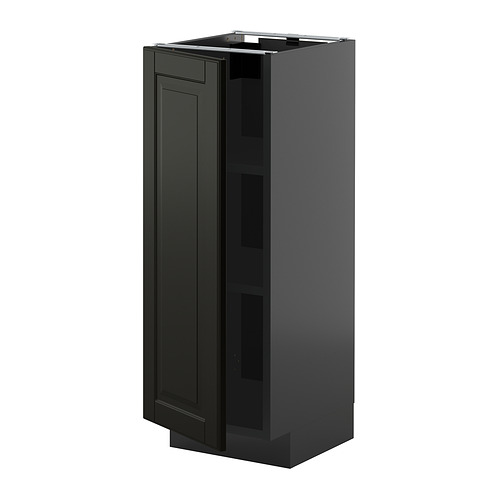 METOD base cabinet with shelves