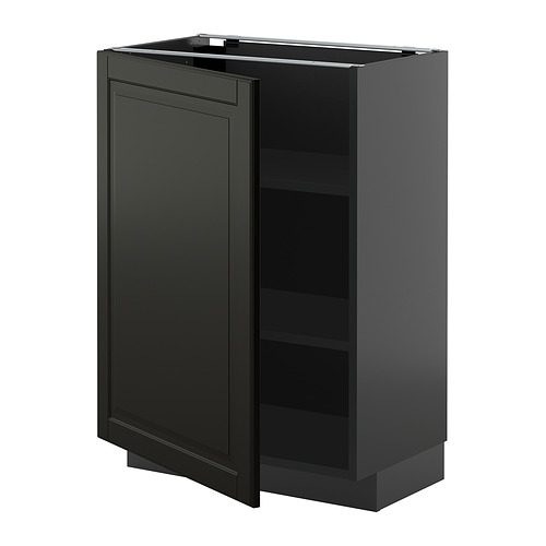 METOD base cabinet with shelves