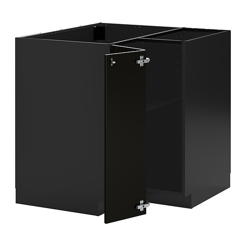 METOD corner base cabinet with shelf
