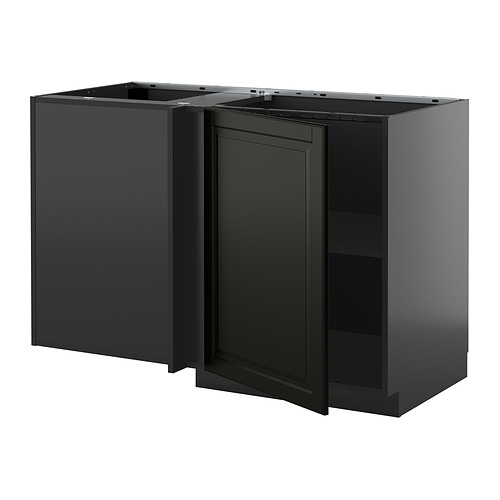 METOD corner base cabinet with shelf