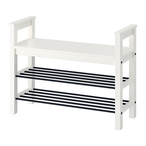 HEMNES, bench with shoe storage