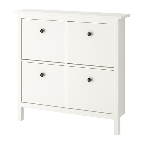 HEMNES, shoe cabinet with 4 compartments