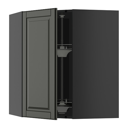 METOD corner wall cabinet with carousel