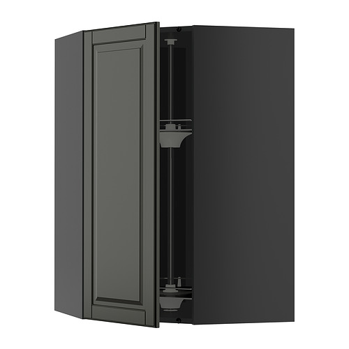 METOD corner wall cabinet with carousel