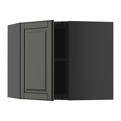 METOD corner wall cabinet with shelves