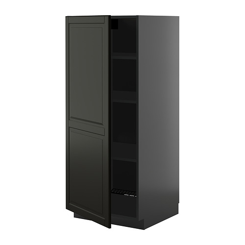 METOD high cabinet with shelves