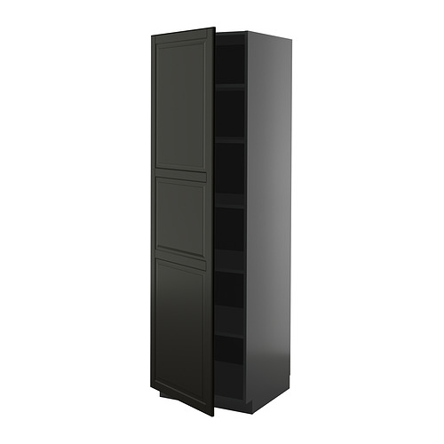 METOD high cabinet with shelves