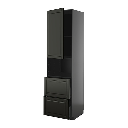 METOD/KNIVSHULT hi cab f micro w door/2 drawers