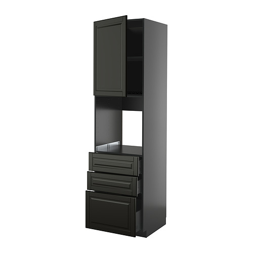 METOD/KNIVSHULT high cab f oven w door/3 drawers