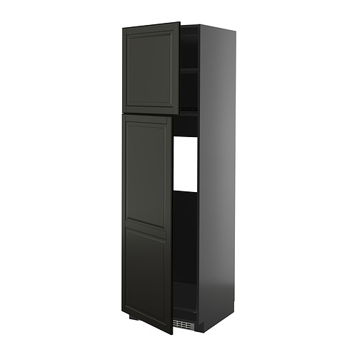 METOD, hár skápur fyrir kæliskáp m/2hurðum