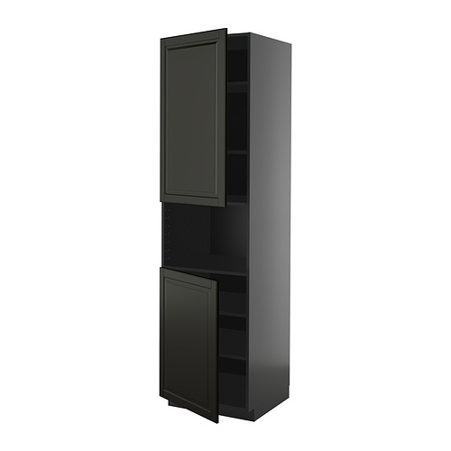 METOD high cab f micro w 2 doors/shelves