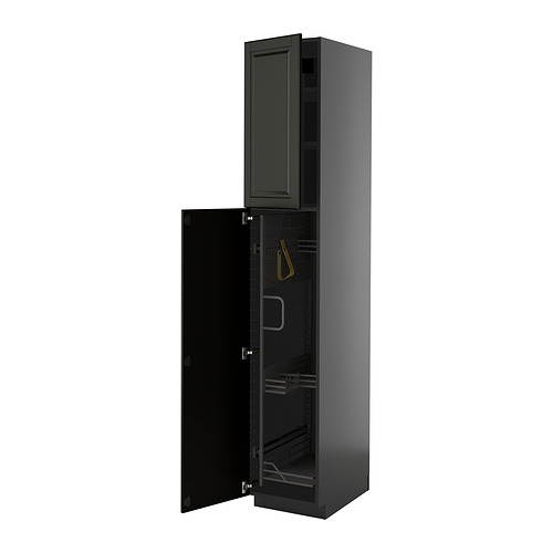 METOD high cabinet with cleaning interior