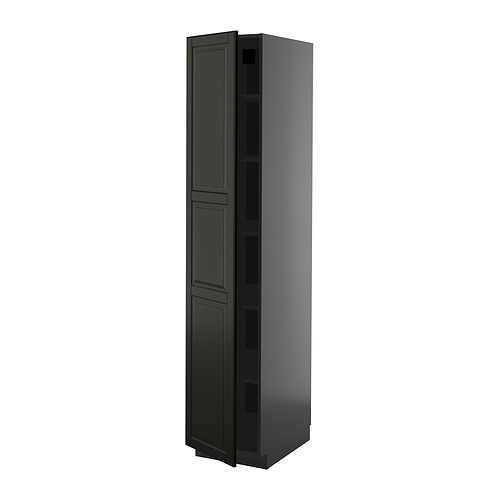 METOD high cabinet with shelves