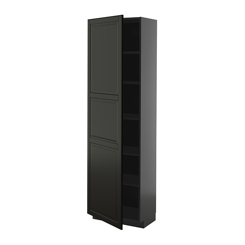 METOD high cabinet with shelves