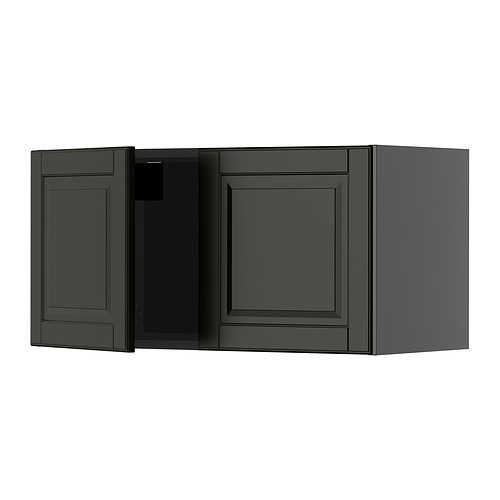 METOD wall cabinet with 2 doors