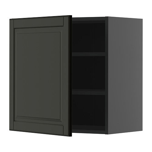 METOD wall cabinet with shelves