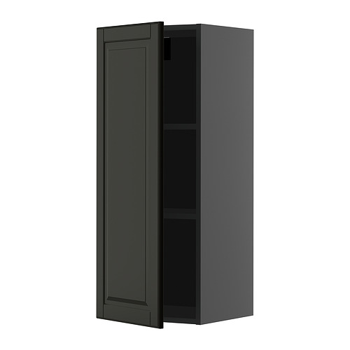 METOD wall cabinet with shelves