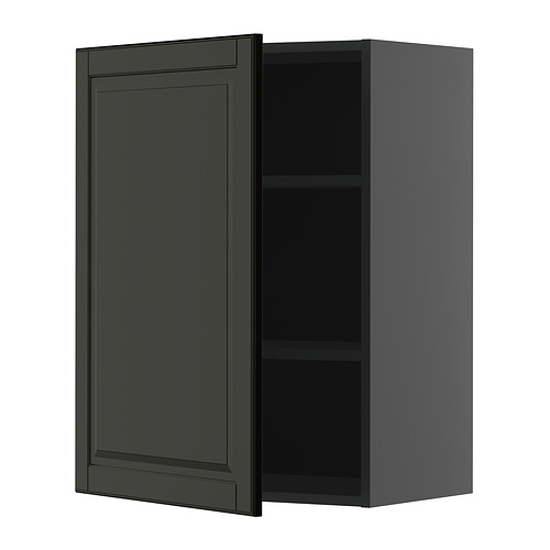 METOD wall cabinet with shelves