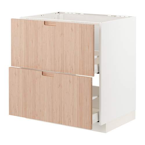 METOD/MAXIMERA, base cab f sink+2 fronts/2 drawers