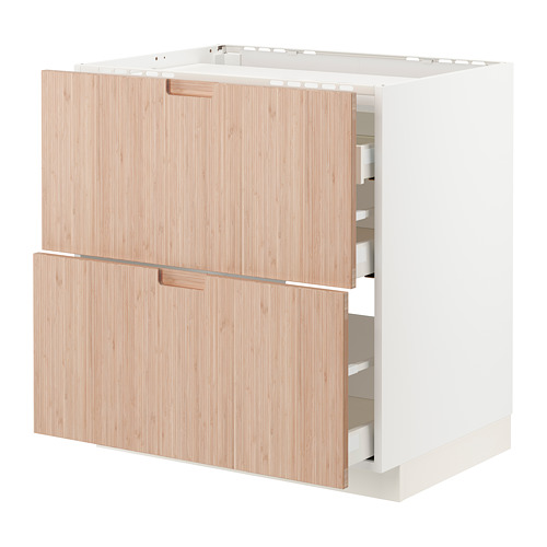 METOD/MAXIMERA, base cab f hob/2 fronts/3 drawers