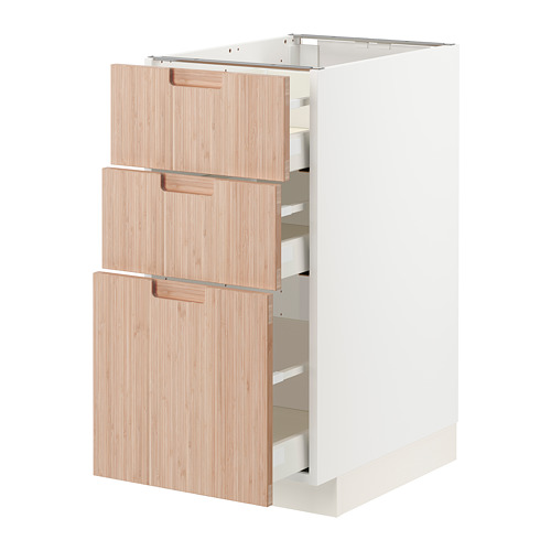 METOD/MAXIMERA base cabinet with 3 drawers