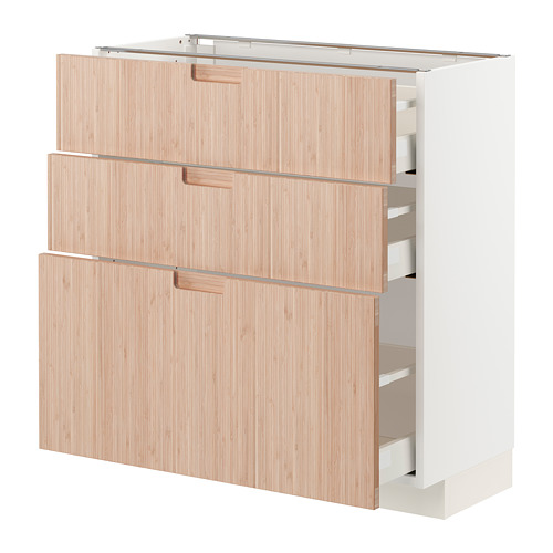 METOD/MAXIMERA base cabinet with 3 drawers