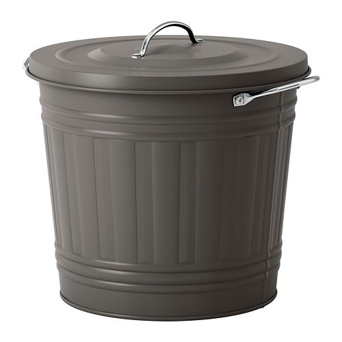 KNODD, bin with lid